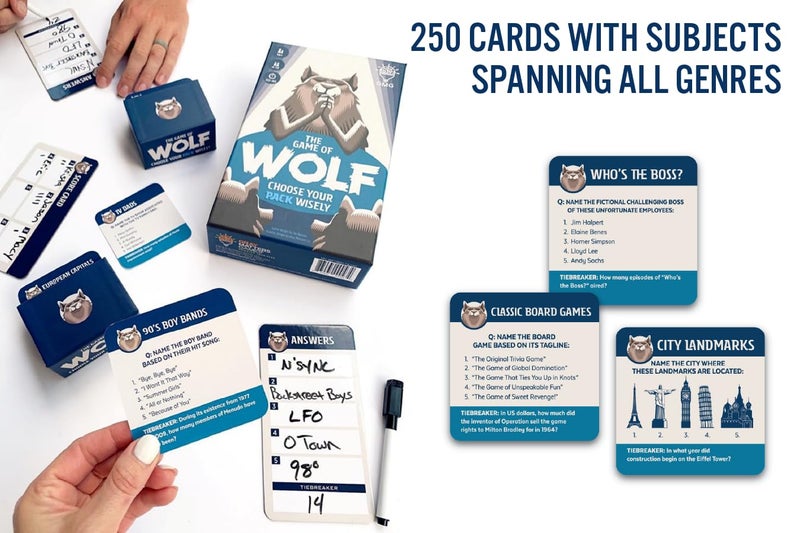 Gray Matters Games The Game of Wolf a Trivia Game for Friends, Families and Teens - Image 4
